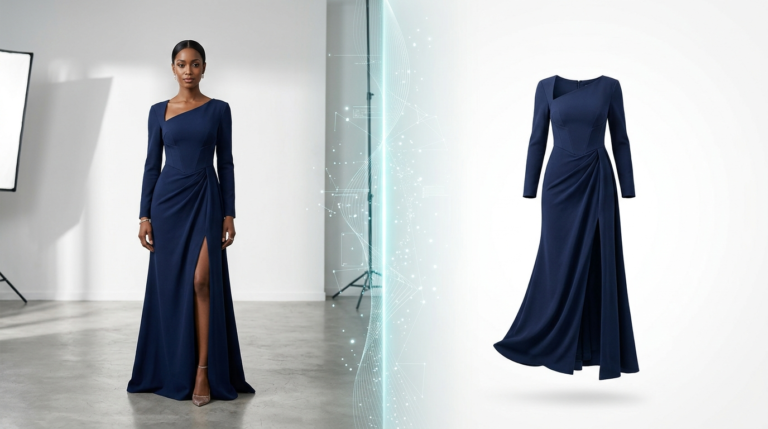 AI fashion photography prompts for virtual try-on and ghost mannequin